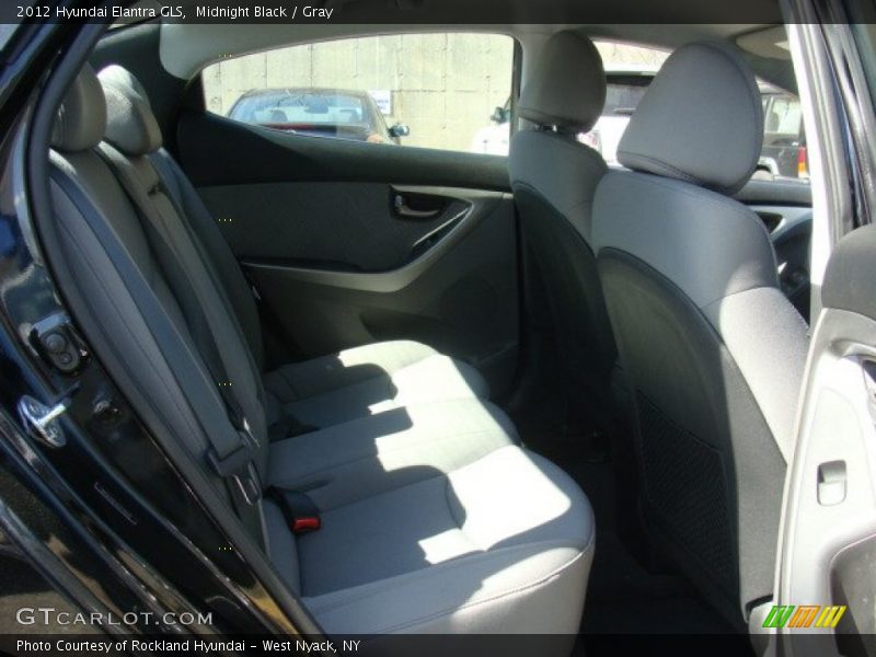 Midnight Black / Gray 2012 Hyundai Elantra GLS