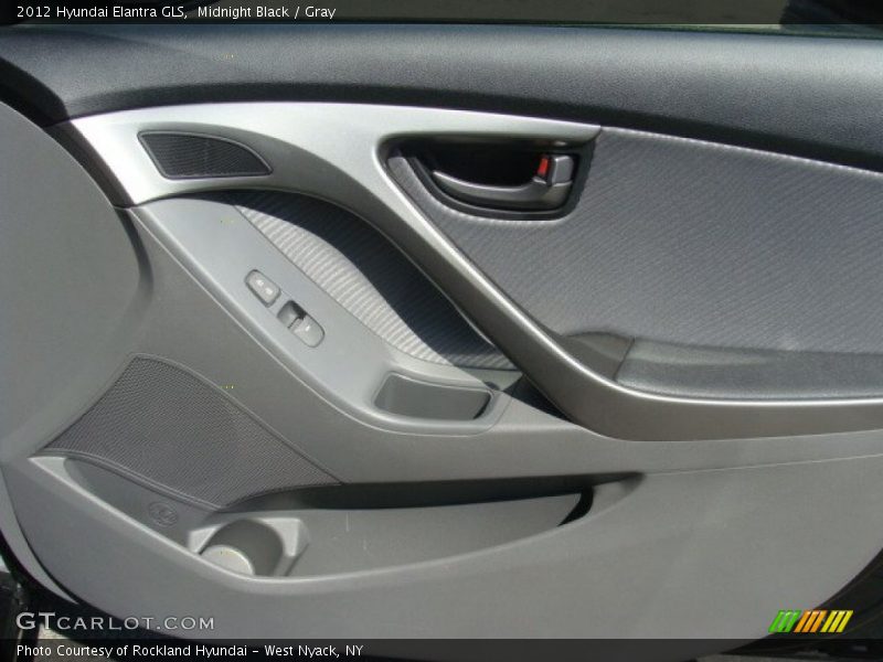 Midnight Black / Gray 2012 Hyundai Elantra GLS
