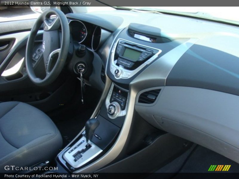 Midnight Black / Gray 2012 Hyundai Elantra GLS