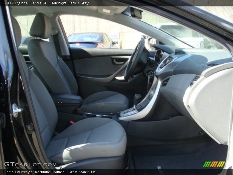 Midnight Black / Gray 2012 Hyundai Elantra GLS