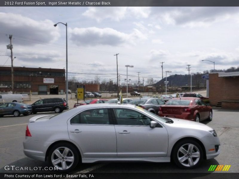 Ingot Silver Metallic / Charcoal Black 2012 Ford Fusion Sport