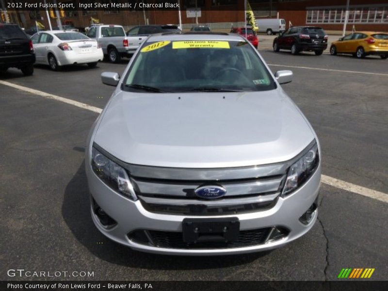 Ingot Silver Metallic / Charcoal Black 2012 Ford Fusion Sport