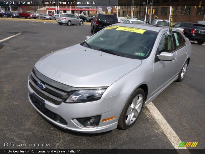 Ingot Silver Metallic / Charcoal Black 2012 Ford Fusion Sport