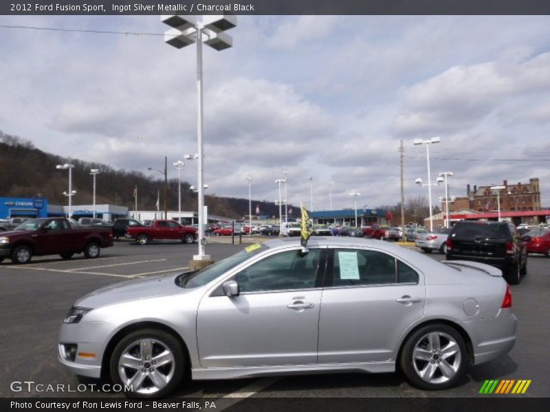 Ingot Silver Metallic / Charcoal Black 2012 Ford Fusion Sport