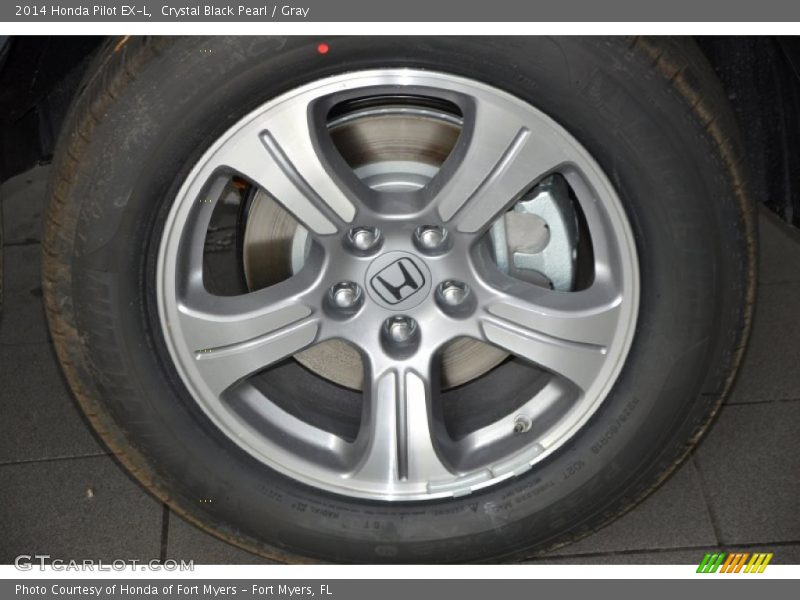 Crystal Black Pearl / Gray 2014 Honda Pilot EX-L