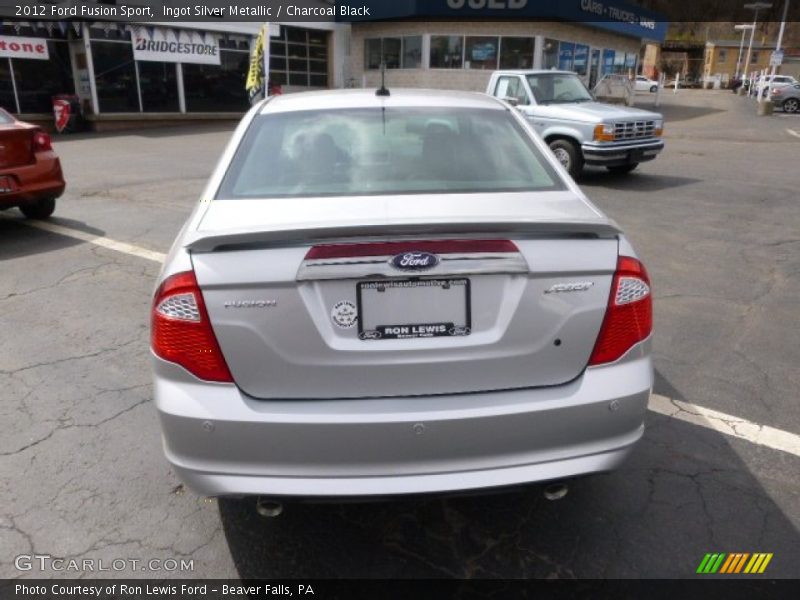 Ingot Silver Metallic / Charcoal Black 2012 Ford Fusion Sport