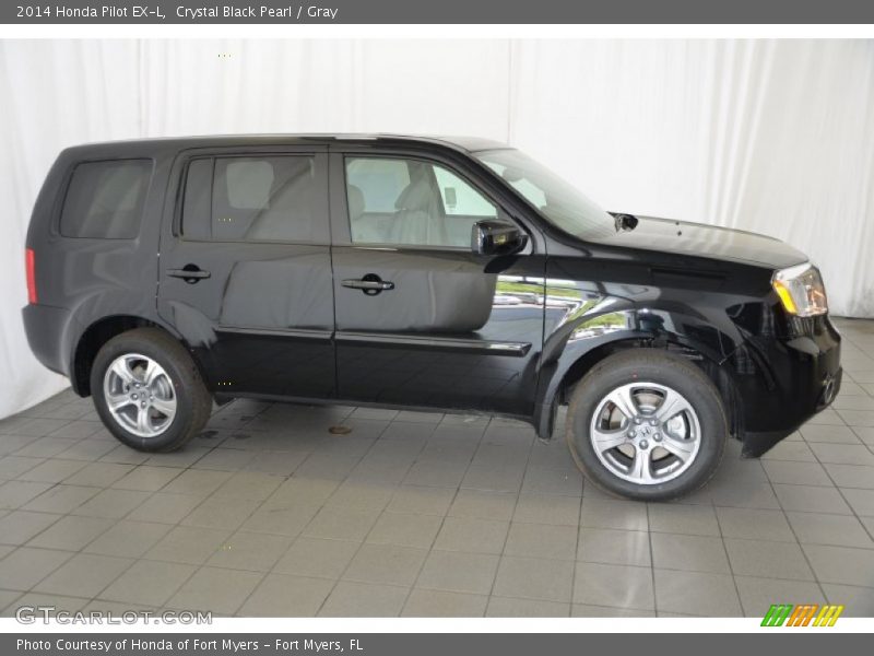 Crystal Black Pearl / Gray 2014 Honda Pilot EX-L