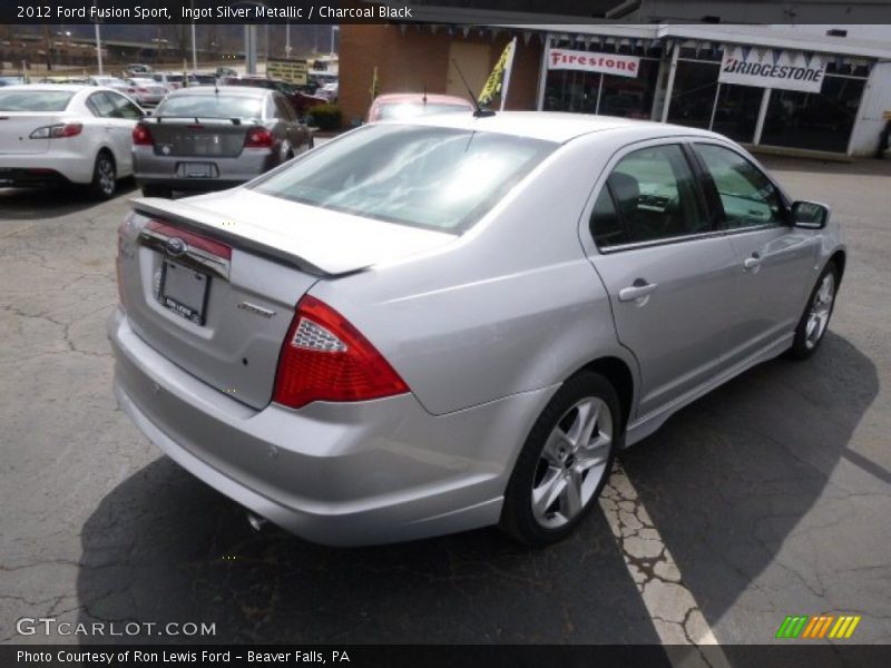 Ingot Silver Metallic / Charcoal Black 2012 Ford Fusion Sport