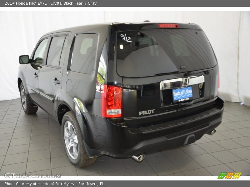 Crystal Black Pearl / Gray 2014 Honda Pilot EX-L