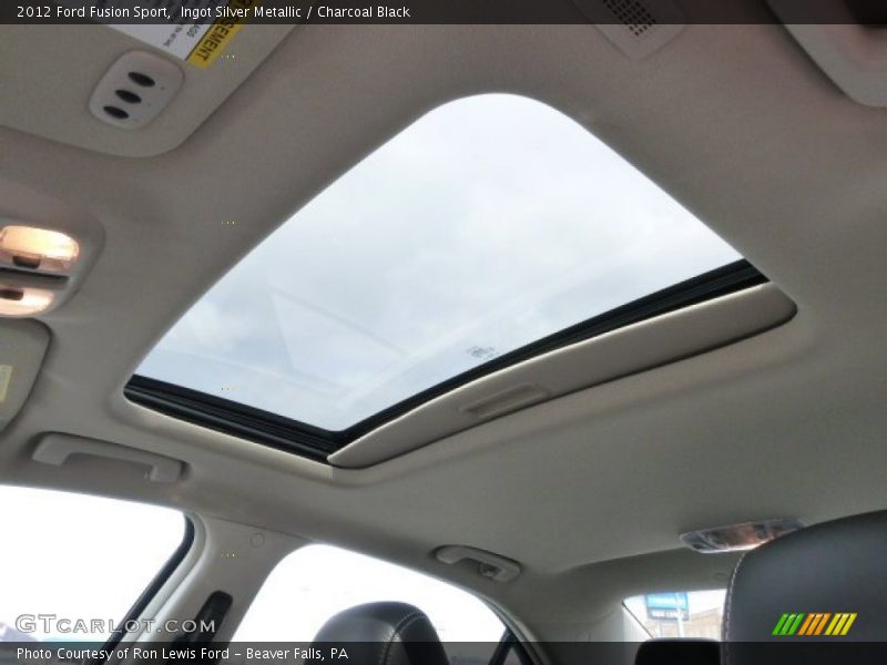 Ingot Silver Metallic / Charcoal Black 2012 Ford Fusion Sport