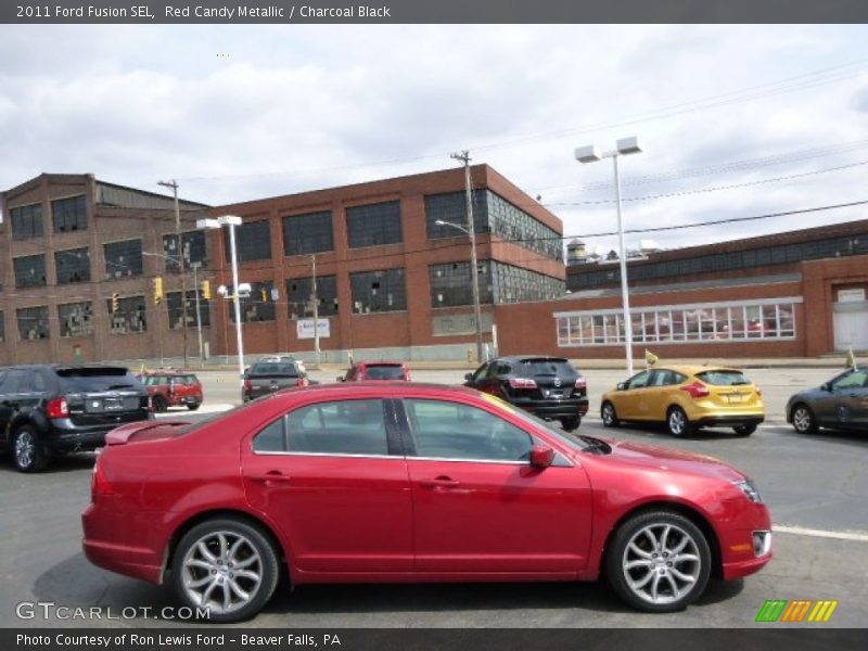 Red Candy Metallic / Charcoal Black 2011 Ford Fusion SEL