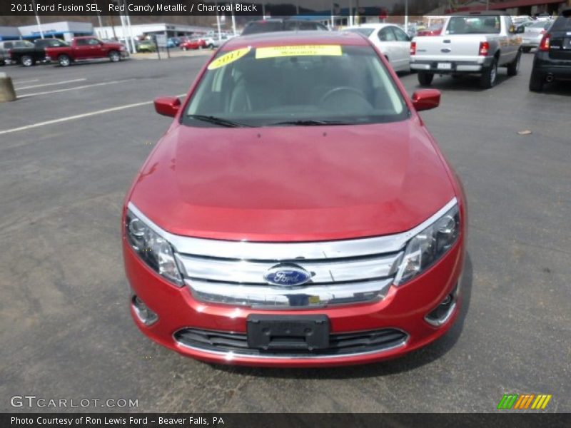 Red Candy Metallic / Charcoal Black 2011 Ford Fusion SEL