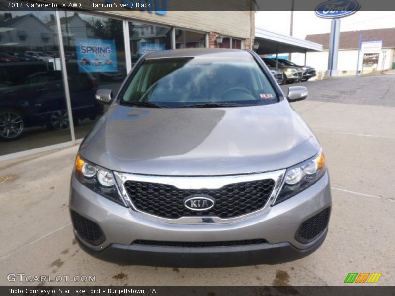 Titanium Silver / Black 2012 Kia Sorento LX AWD