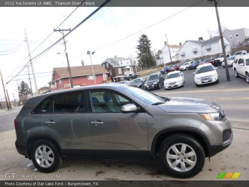 Titanium Silver / Black 2012 Kia Sorento LX AWD