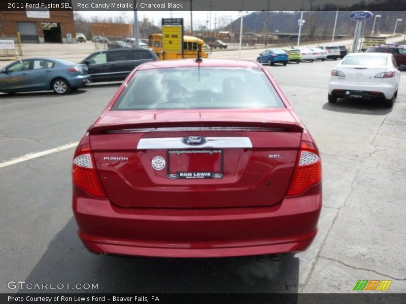 Red Candy Metallic / Charcoal Black 2011 Ford Fusion SEL