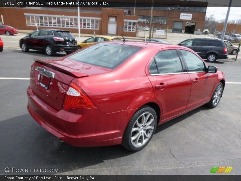 Red Candy Metallic / Charcoal Black 2011 Ford Fusion SEL