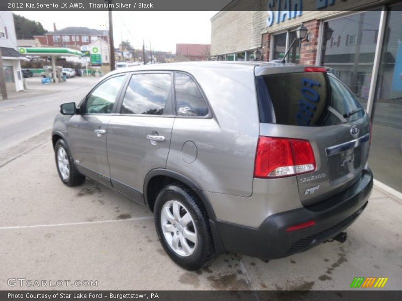 Titanium Silver / Black 2012 Kia Sorento LX AWD