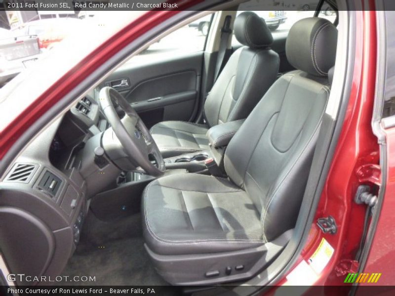 Red Candy Metallic / Charcoal Black 2011 Ford Fusion SEL