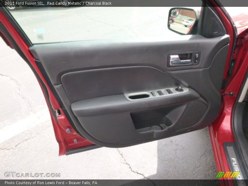 Red Candy Metallic / Charcoal Black 2011 Ford Fusion SEL