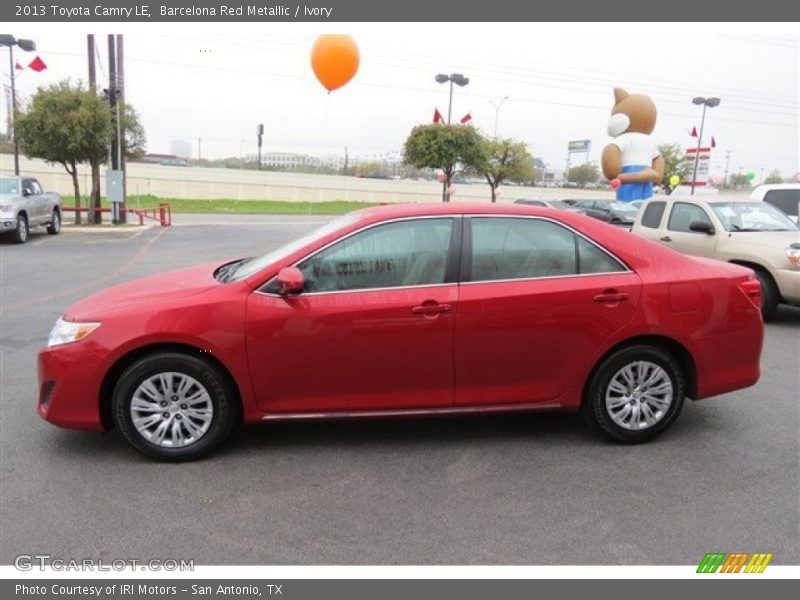 Barcelona Red Metallic / Ivory 2013 Toyota Camry LE