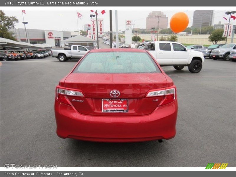 Barcelona Red Metallic / Ivory 2013 Toyota Camry LE