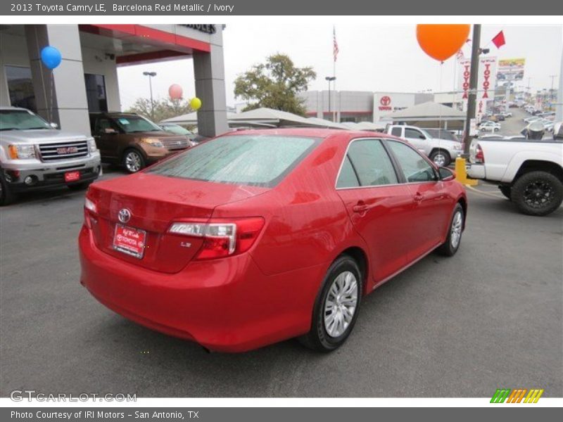 Barcelona Red Metallic / Ivory 2013 Toyota Camry LE