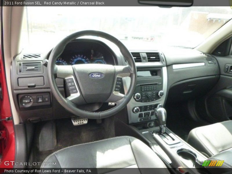 Red Candy Metallic / Charcoal Black 2011 Ford Fusion SEL