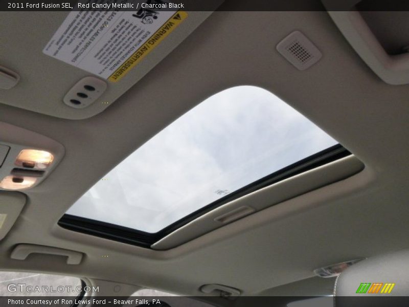 Red Candy Metallic / Charcoal Black 2011 Ford Fusion SEL