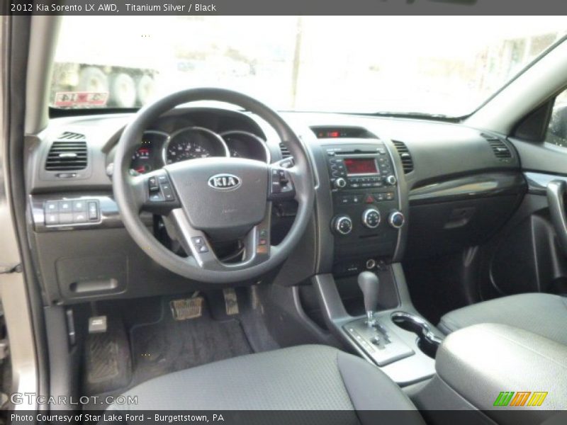 Titanium Silver / Black 2012 Kia Sorento LX AWD