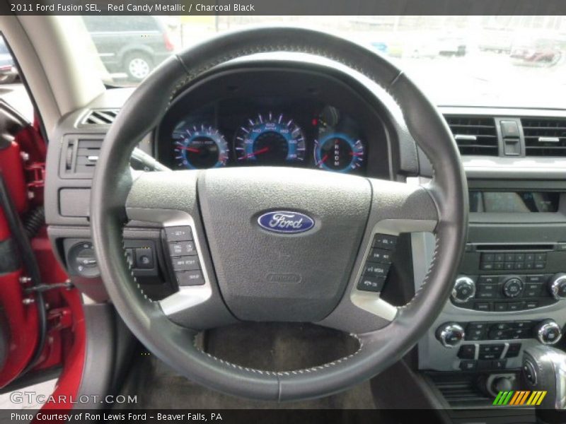 Red Candy Metallic / Charcoal Black 2011 Ford Fusion SEL