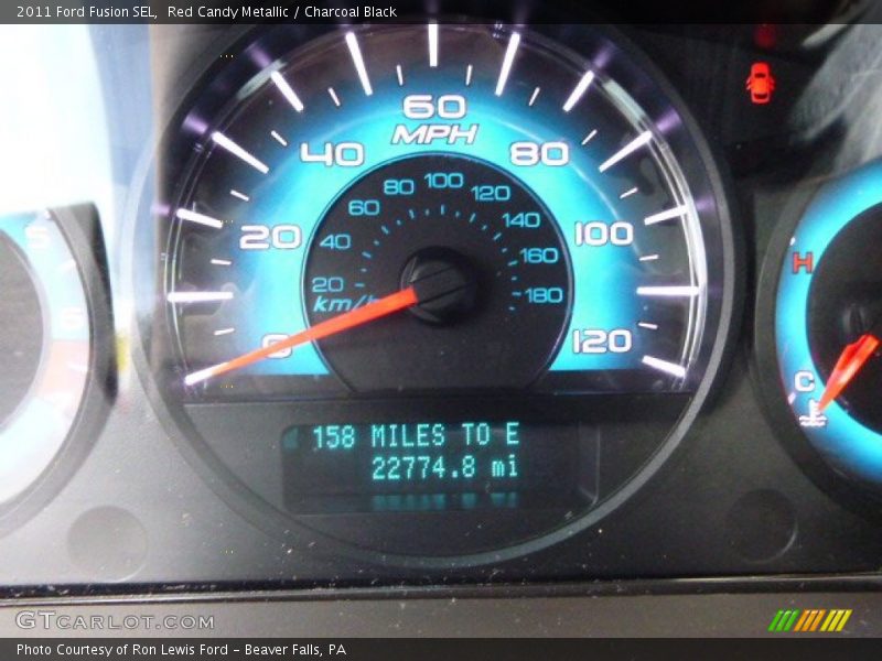 Red Candy Metallic / Charcoal Black 2011 Ford Fusion SEL