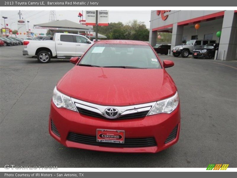 Barcelona Red Metallic / Ivory 2013 Toyota Camry LE