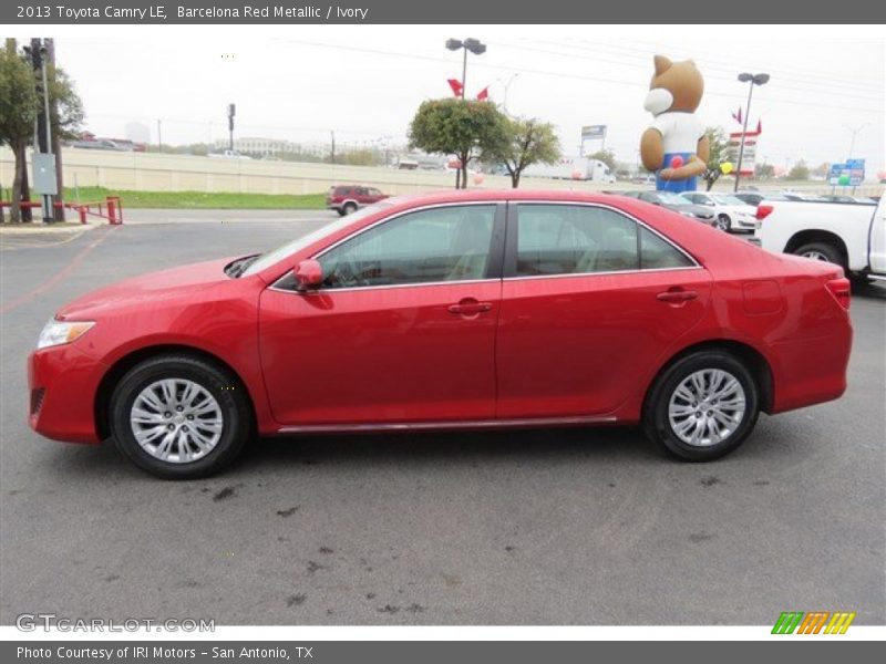 Barcelona Red Metallic / Ivory 2013 Toyota Camry LE