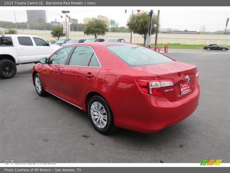 Barcelona Red Metallic / Ivory 2013 Toyota Camry LE