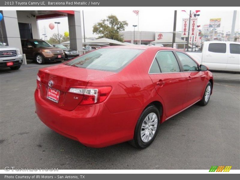 Barcelona Red Metallic / Ivory 2013 Toyota Camry LE