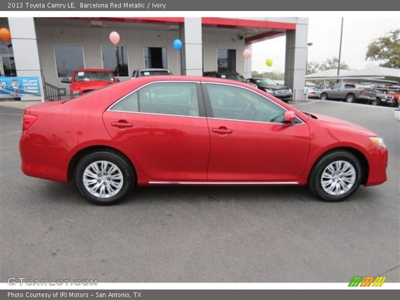 Barcelona Red Metallic / Ivory 2013 Toyota Camry LE