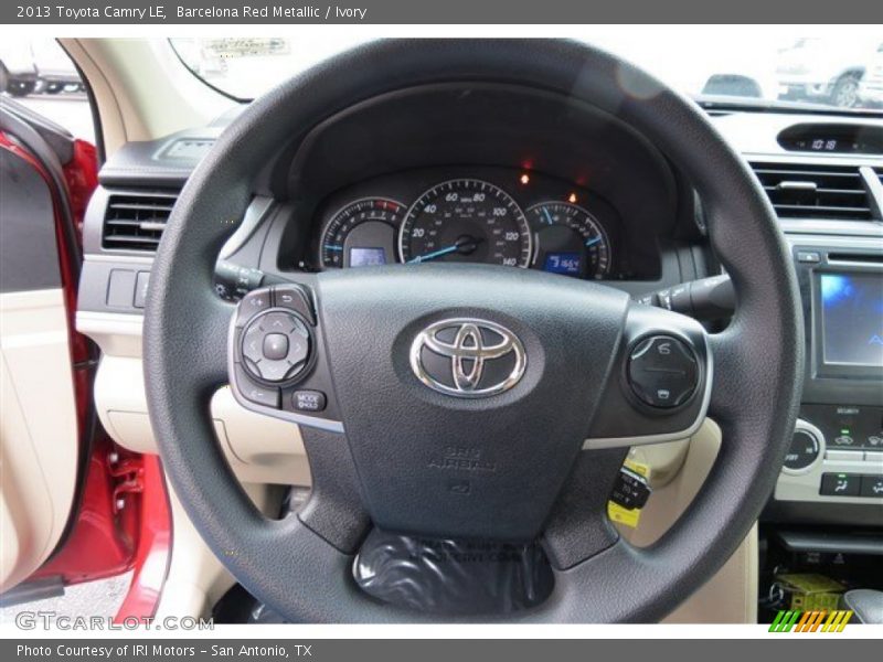 Barcelona Red Metallic / Ivory 2013 Toyota Camry LE