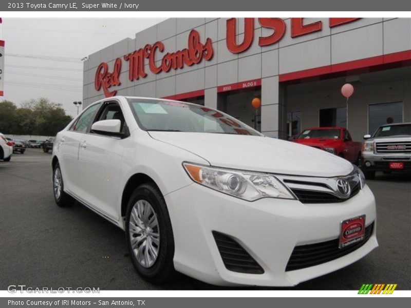 Super White / Ivory 2013 Toyota Camry LE