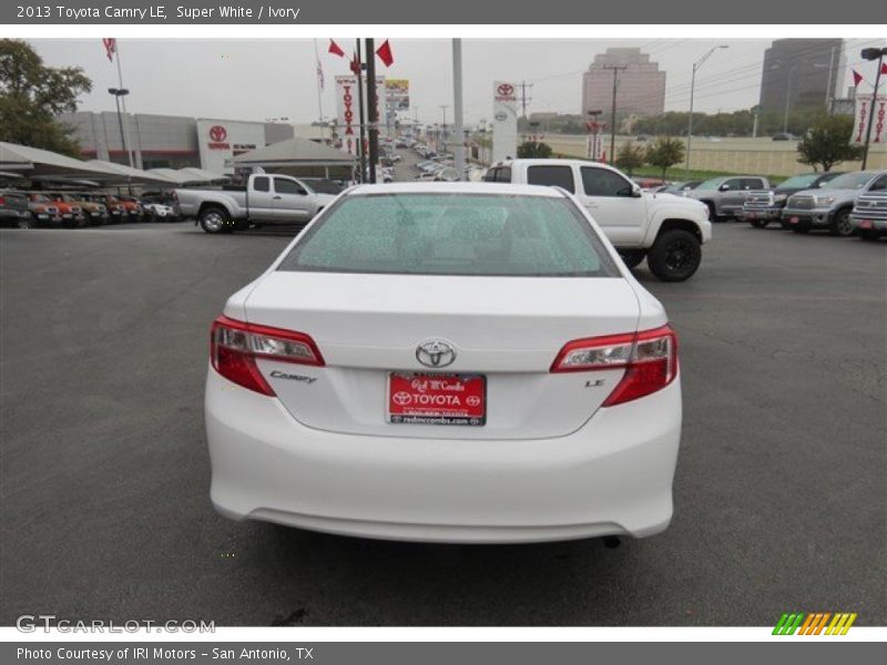 Super White / Ivory 2013 Toyota Camry LE