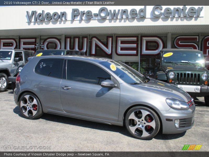 United Gray Metallic / Titan Black Leather 2010 Volkswagen GTI 2 Door