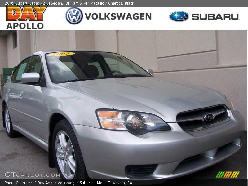 Brilliant Silver Metallic / Charcoal Black 2005 Subaru Legacy 2.5i Sedan