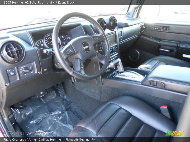  2005 H2 SUV Ebony Black Interior
