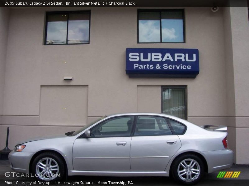 Brilliant Silver Metallic / Charcoal Black 2005 Subaru Legacy 2.5i Sedan