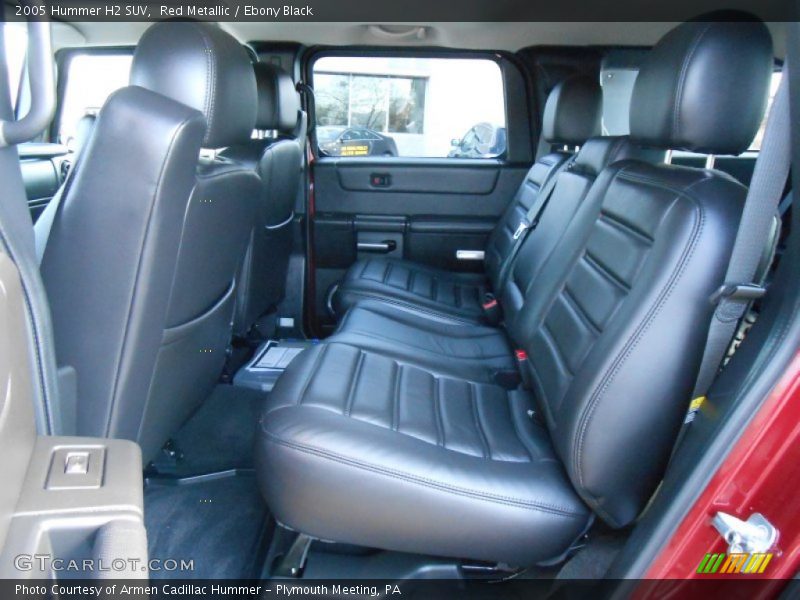 Rear Seat of 2005 H2 SUV