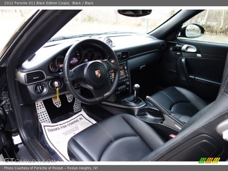 Black Interior - 2012 911 Black Edition Coupe 