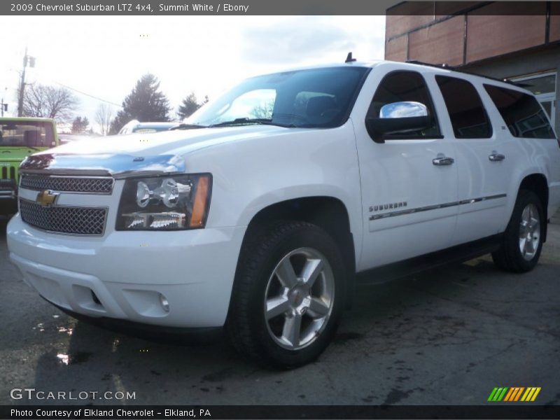Summit White / Ebony 2009 Chevrolet Suburban LTZ 4x4
