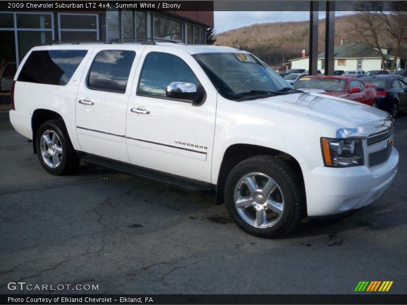 Summit White / Ebony 2009 Chevrolet Suburban LTZ 4x4
