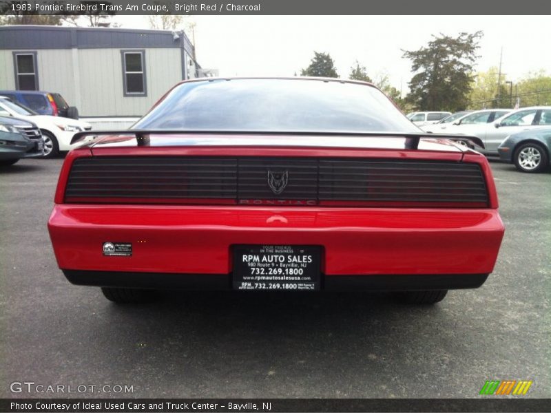 Bright Red / Charcoal 1983 Pontiac Firebird Trans Am Coupe