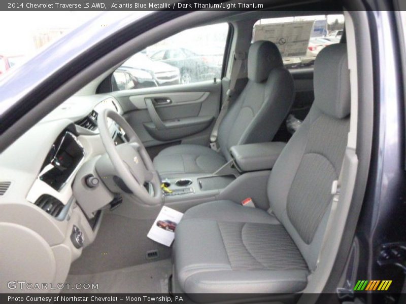 Atlantis Blue Metallic / Dark Titanium/Light Titanium 2014 Chevrolet Traverse LS AWD