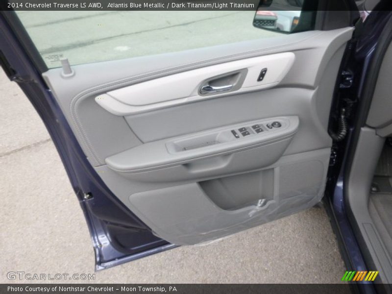 Atlantis Blue Metallic / Dark Titanium/Light Titanium 2014 Chevrolet Traverse LS AWD